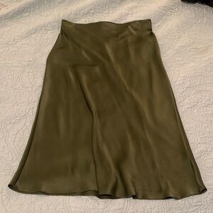 Quince Washable Silk Midi Skirt